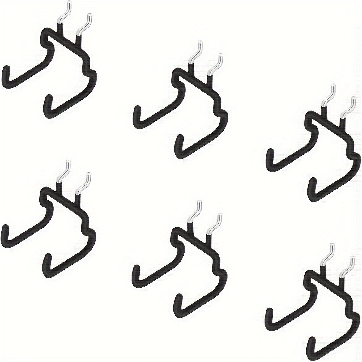 6pcs Nail Plate Drilling Racks Nail Plate Hanging Hooks Nail Plate Storage Rack