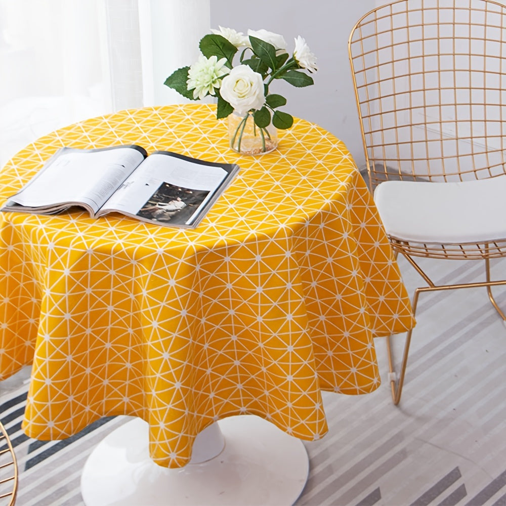Washable Decorative Tablecloth for Indoor/Outdoor Use - Gray - 119x149