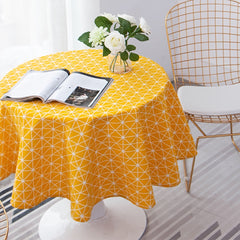Washable Decorative Tablecloth for Indoor/Outdoor Use - Gray - 119x149