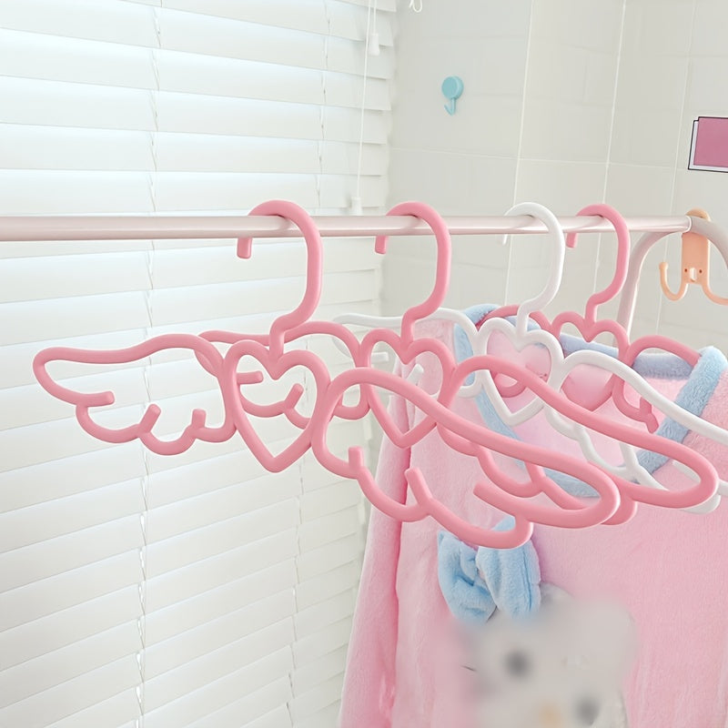4pcs Love Angel Wings Shaped Hanger with Tie Scarf Holder