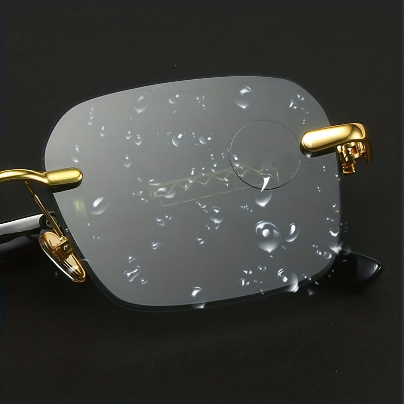 Men's Rimless Sunglasses UV Protection Decorative Sunglasses