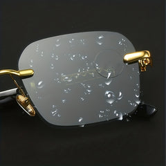 Men's Rimless Sunglasses UV Protection Decorative Sunglasses
