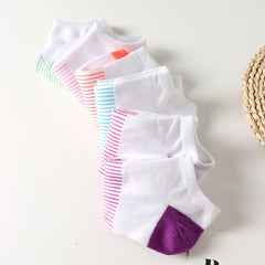 6 Pairs Casual Block Men's Crew Socks All Seasons