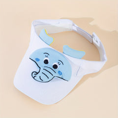 Animal Patch Visor Hat Lightweight Cartoon Sun Hat Women Casual Sunscreen Ponyta