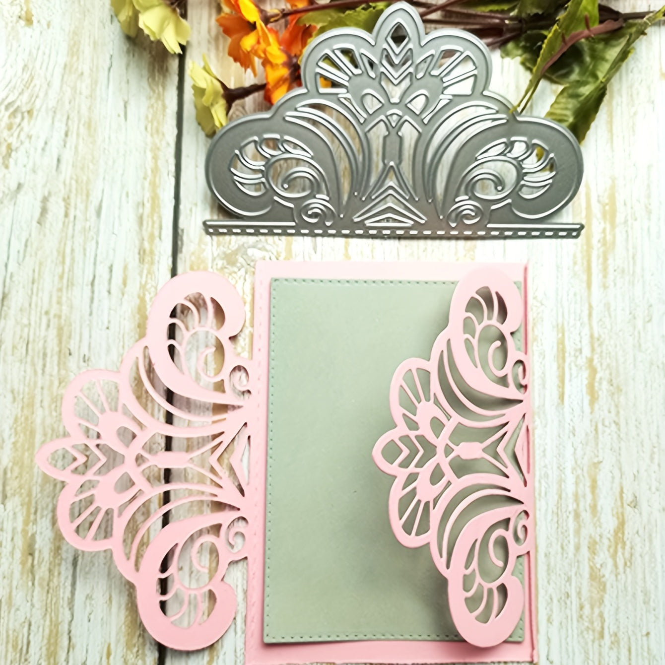 1pc Lace Flower Paper Art Embossing Cutting Dies for DIY Scrapbook Album
