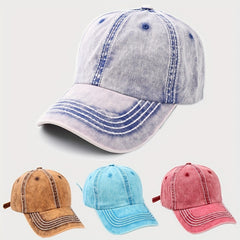 Cotton Baseball Cap Outdoor Sun Shade Soft Top Hat