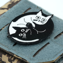 Funny Cat Morale Patch Hook and loop Range Bag Patch Tactical Hat Patch
