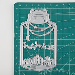 Christmas Bottle Metal Cutting Dies Stencils DIY Scrapbook Stamp Photo Album