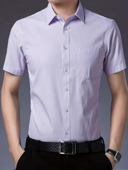 Men s Casual Short Sleeve Shirt With Pocket
