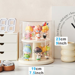 360 Rotatable Display Case Anime Figure Storage Box
