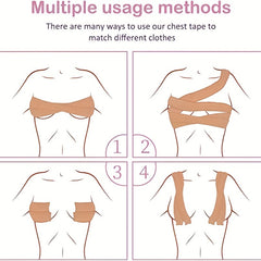 Invisible Breast Tapes Waterproof Adhesive Lingerie Accessory