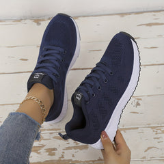 Women's Mesh Breathable Running Sports Shoes Lightweight Non-slip Travel Shoes