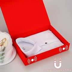 Small Red Magnetic Lid Box for Special Occasions