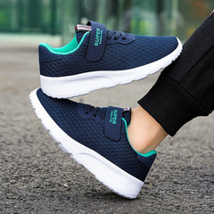 Girls' Hook And Loop Fastener Running Shoes