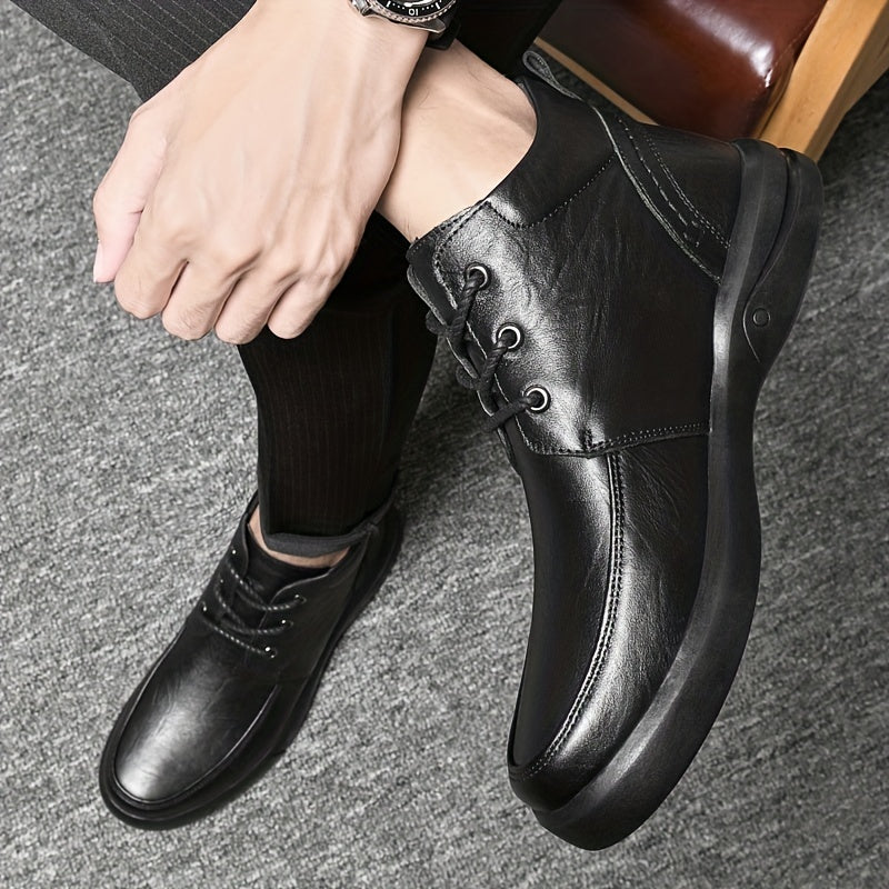 Men's Leather Chukka Boots Wear Resistant Non Slip Riding Boots