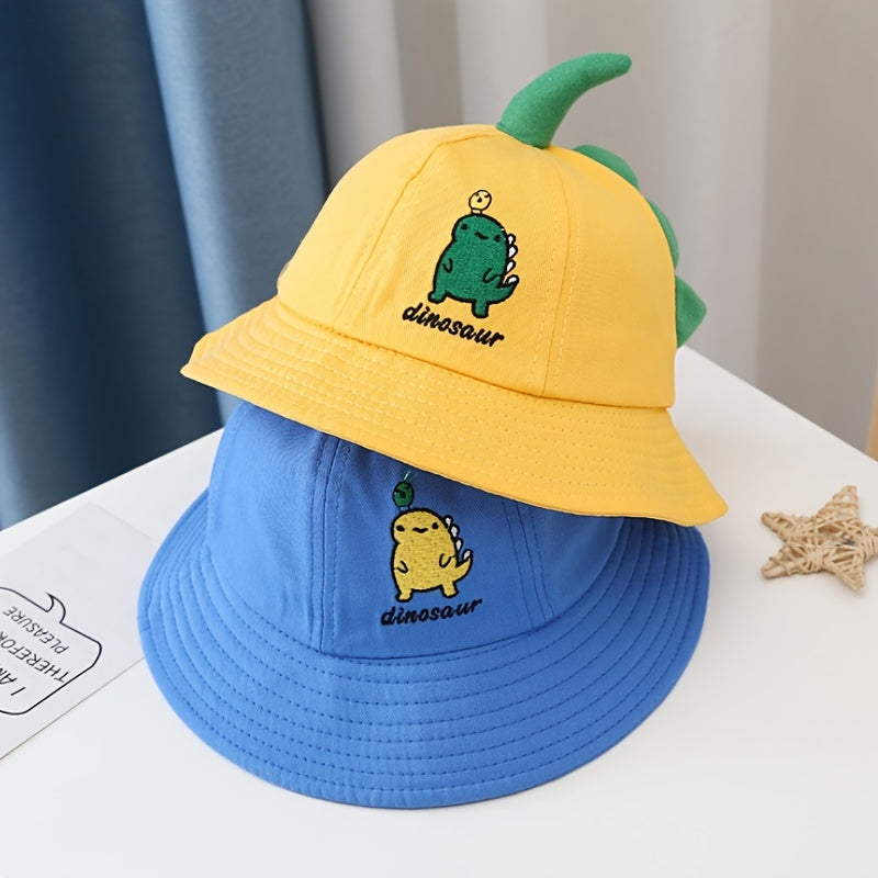 Kids Dinosaur Bucket Hat Spring Autumn Boys Sunshade Basin Hat