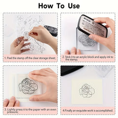 Gear Clear Stamps DIY Scrapbooking Silicone Stamps Paper Card Decoration