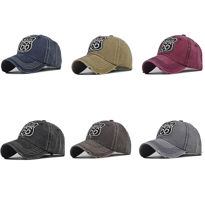 Retro Washed Baseball Cap Outdoor Sun Hat Adjustable