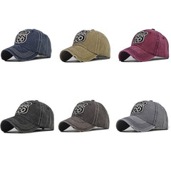 Retro Washed Baseball Cap Outdoor Sun Hat Adjustable