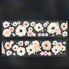 DIY Circulation Sticker 3D Flower Tape Golden Laser 78.74in Yo yo Small Flower