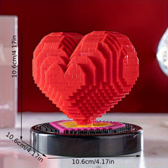 Heart-shaped Building Blocks Confession Gift