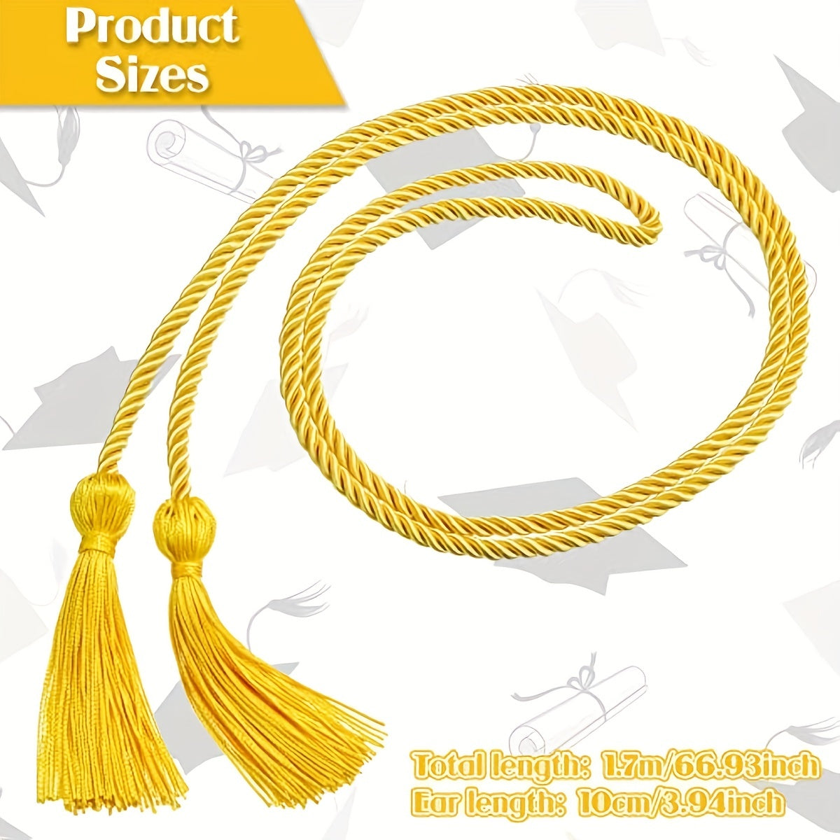 Graduation Cords Bulk Tassel Honor Cords Handfasting Cord Braided Polyester Yarn