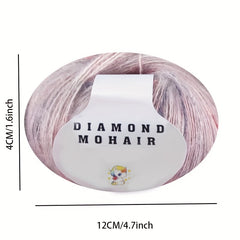 15% Mohair 85% Acrylic Yarn for DIY Knitting Scarf Shawl 25g