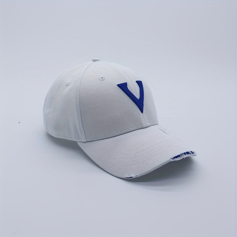 Ripped Baseball Cap Hip Hop Cotton Sun Hat Unisex Couple Dad Hats