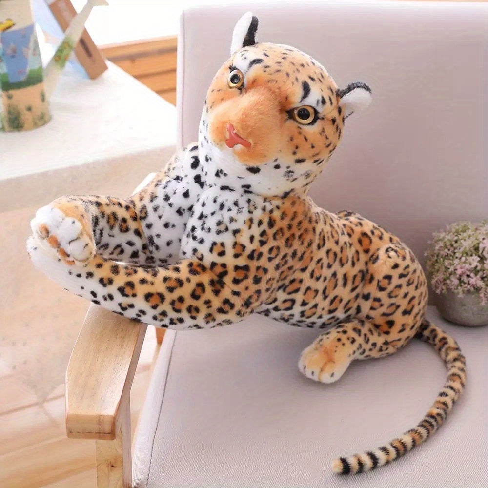 Realistic Money Leopard and Leopard Plush Dolls for Bedroom Ornaments