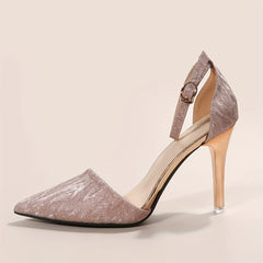 Glitter Point Toe Stiletto Heel Shoes