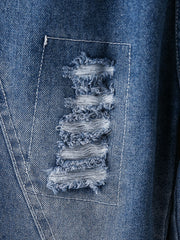 Girls Shredded Harem Jeans with Pocket