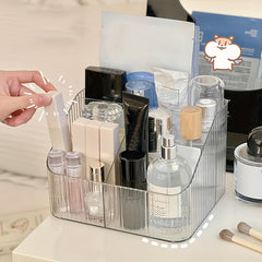1pc PET Storage Box Desk Pen Holder Stationery Cosmetics Display Rack