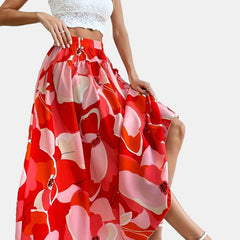 Floral Printed Casual Slim Skirt Women's Clothing