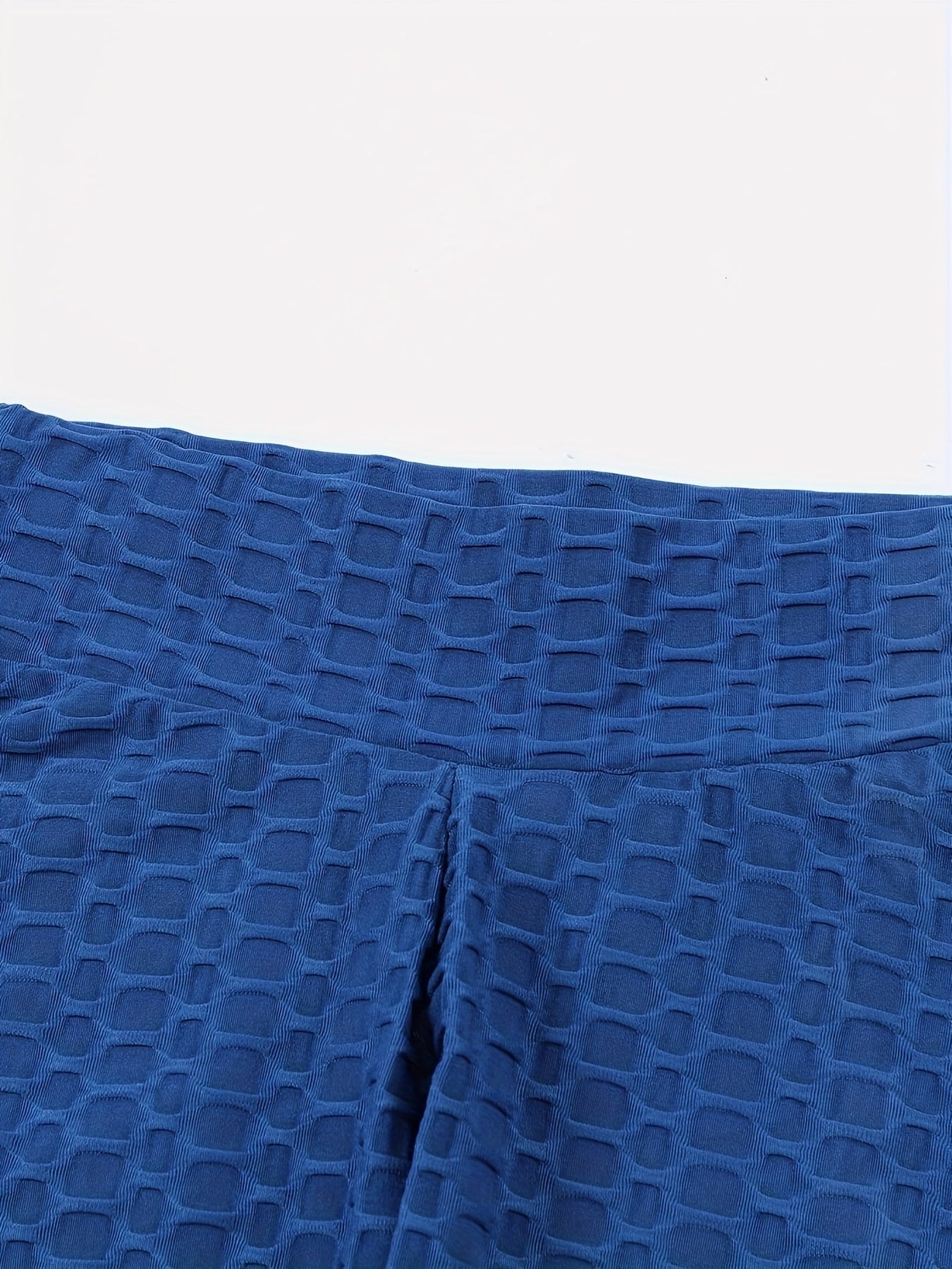 Honeycomb Textured Yoga Shorts High Waist Fitness Gym Exercise Women's Activewea
