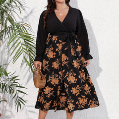 Floral Maxi Dress with Flounce Sleeves