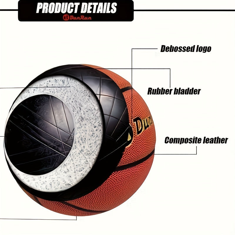 DunRun Standard No 7 Basketball Indoor Outdoor Game Training Ball