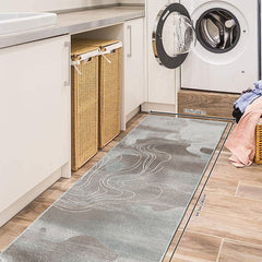 Abstract Runner Rug Soft Hallway Oriental Long Modern Laundry Room