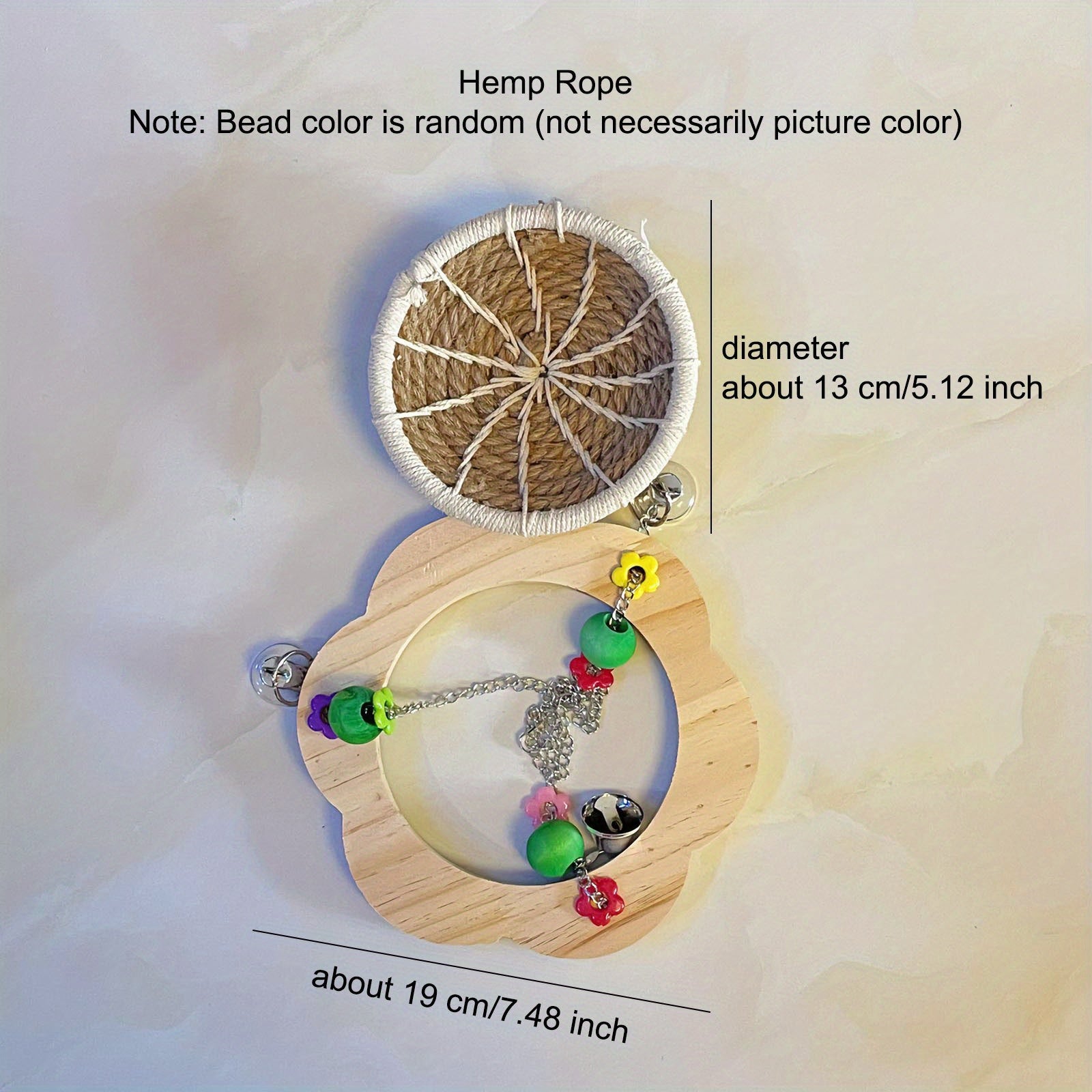 Cotton Rope Bird Breeding Nest Hanging Rest Bed Swing Hammock Toy