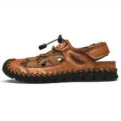 Men's Mesh Sandals Adjustable Draw String Casual Outdoor Walking Shoes