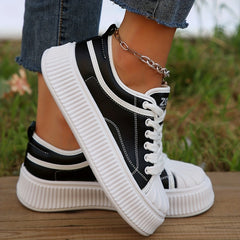 Women's Thick Bottom Outdoor Flat Shoes, Non Slip Sport Shoes