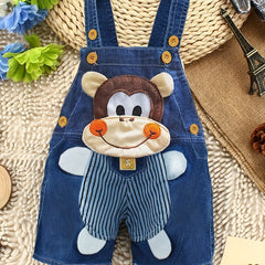 Cute Monkey Overalls for Kids - Summer Fun