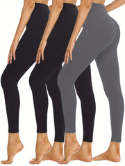 3Pcs High Waist Yoga Leggings Women's Activewear