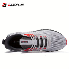 Baasploa Men's Knit Running Shoes - Soft Sole Sneakers for Jogging