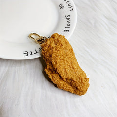 Food Keychain Fried Chicken Legs - Simulated Toy Chain Pendant Jewelry