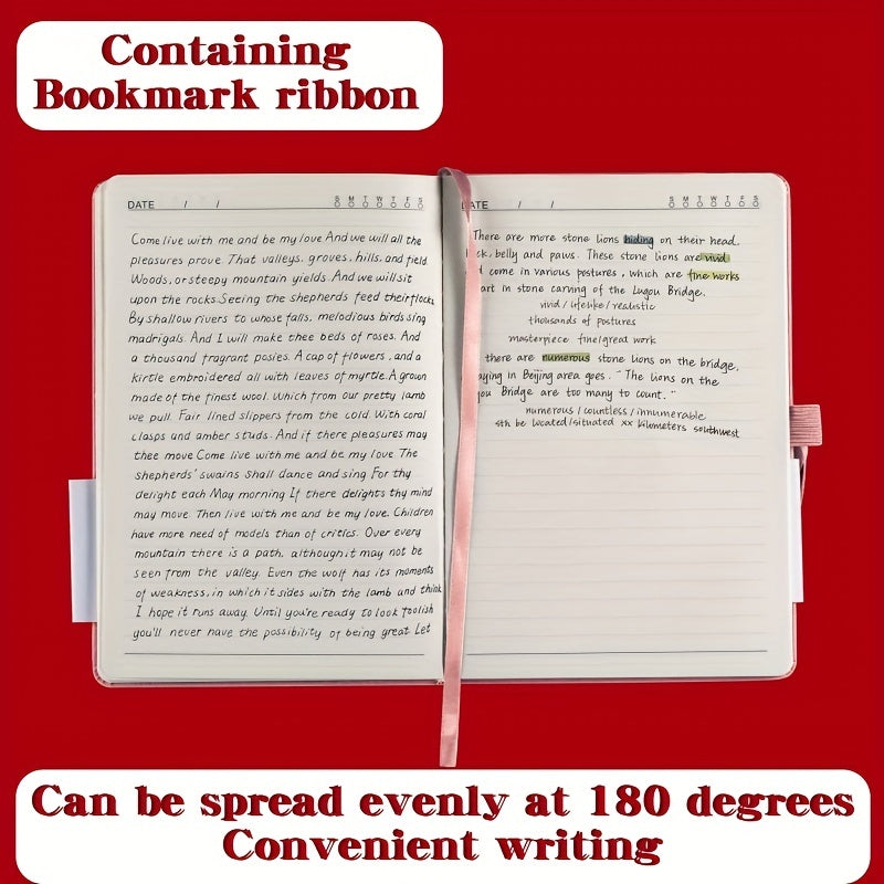 A5 A6 Red Strap Notebook Business Notepad