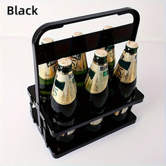 Portable Beer Holder For 6 Bottles Foldable Wine Bottle Rack