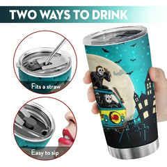 590ml Halloween Printed Stainless Steel Water Cup Double layer Leakproof Bottle
