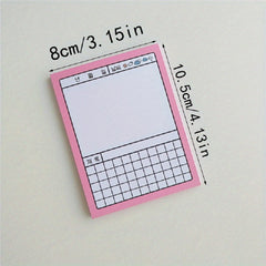50 Sheets Pink Memo Pad Journal Decoration Paper Planner Stationery