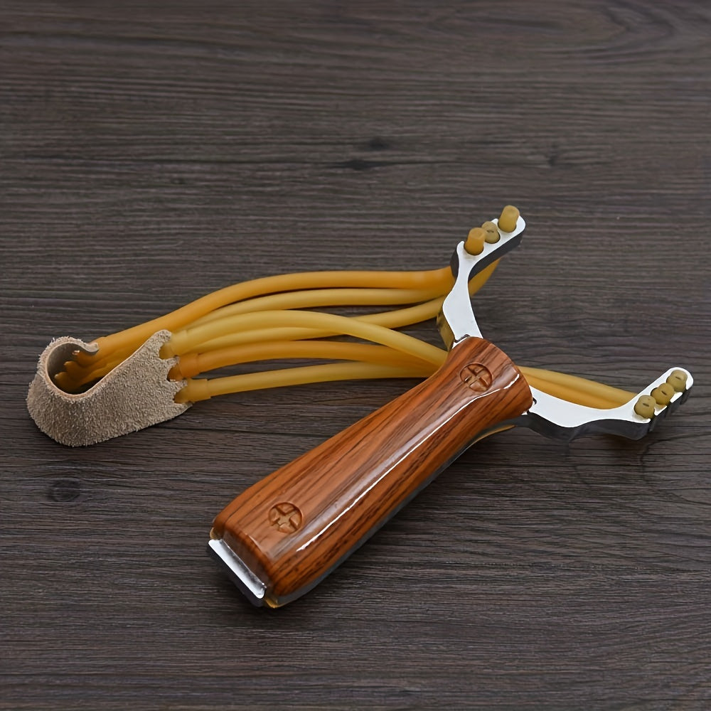 Wood Grain Slingshot Toy for Practice and Sports