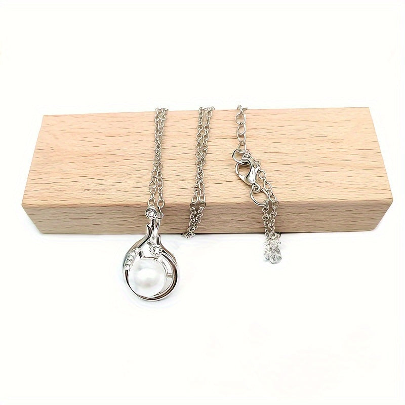 Women Pearl Pendant Necklace Charms Neck Jewelry
